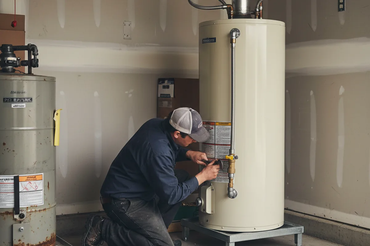Water heater and shutoff valve replacement in Lindale